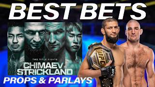 UFC 328: Chimaev vs Strickland Best Bets &amp; Props | VOICE OF MMA