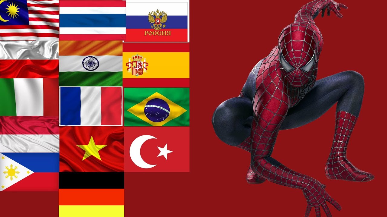 Spider Man in different languages meme. - YouTube