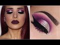 Purple Smokey Eye w/ Silver Glitter | Makeup Tutorial