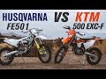 2018 Husqvarna FE 501 vs KTM 500 EXC-F | Ride Review