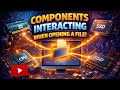 Class 9th | Computer | Interaction among components while opening a file in the computer