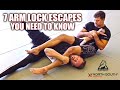 7 Escapes from Arm Locks | Jiu-Jitsu Techniques