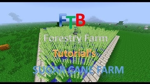 FTB Forestry Farm Tutorial -  Sugar Cane Farm