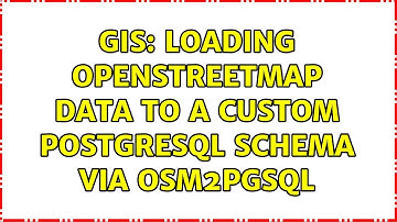 GIS: Loading OpenStreetMap data to a custom PostgreSQL schema via osm2pgsql (3 Solutions!!)