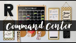 DIY COMMAND CENTER| MY FAMILY’S COMMAND CENTER| GET ORGANIZED
