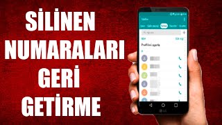 REHBERDEN SİLİNEN NUMARALARI GERİ GETİRME (%100 İŞE YARIYOR!!!)