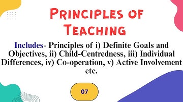 Principles of Teaching || General Principles of Teaching ||B.Ed.|| #teaching #principles #notes #pdf