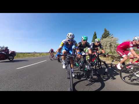 Видео: Vuelta a Espana 2017: Yves Lampaert тръгва сам, за да спечели победата на етап 2
