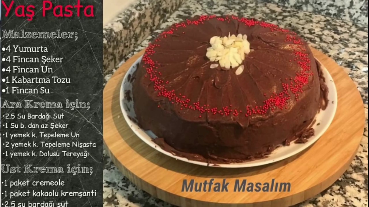 Yaş Pasta Nasıl Yapılır Yaş Pasta Tarifi YouTube