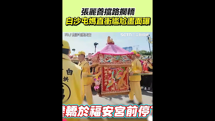 【白沙屯進香】張麗善擋路攔轎　白沙屯媽直衝尷尬畫面曝｜三立新聞網 SETN.com