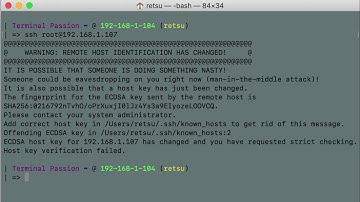 known_hosts error ssh on Mac OSx Terminal