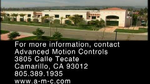 Advanced Motion Controls Corporate Video