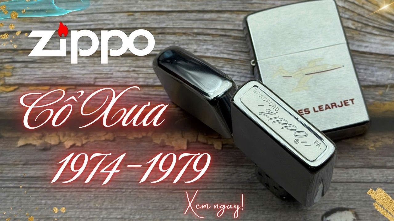 Cặp đôi Zippo cổ xưa  năm 1979 1974 | Hộp quẹt zippo cổ xưa