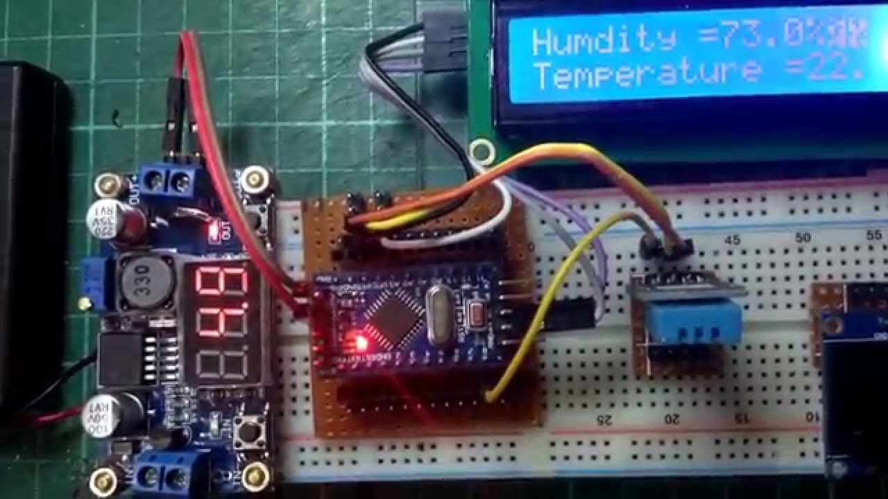 video editing software free Mini Pro Humidity & Temperature Sensor with 16x2 i2c LCD screen