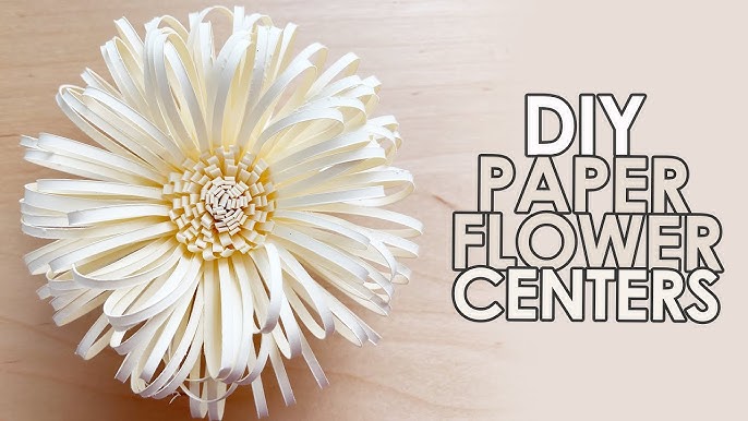 Paper Flower Centers Tutorial | How to Make Flower Centers | 3 Different Centers | Free Template - YouTube paper-flower-centers-tutorial-how-to-make-flower-centers-3-different-centers-free-template-youtube