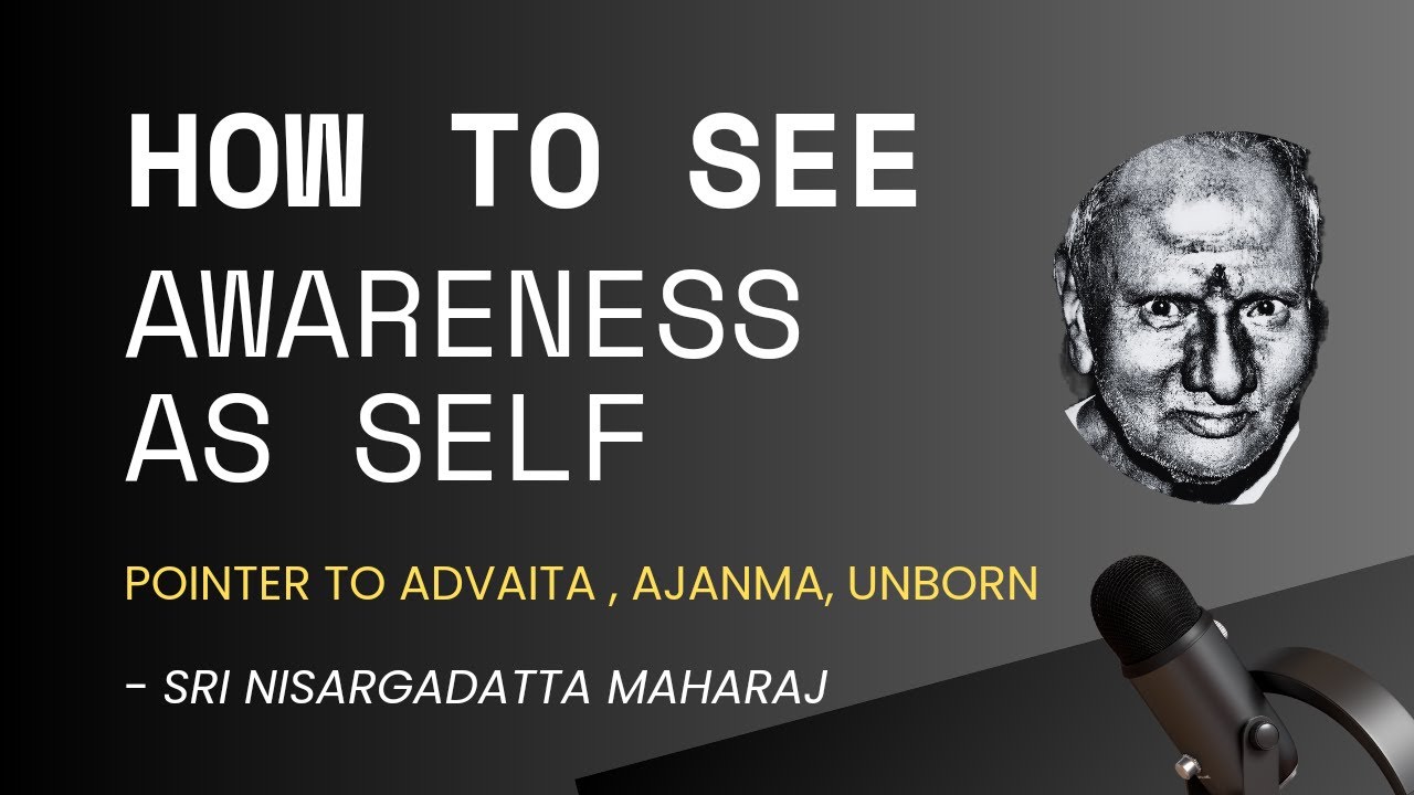 How to see awareness as self -  Sri Nisargadatta Maharaj