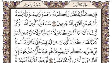 سورة الأنعام الصفحة 148 من القرآن للشيخ ياسر