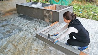 Go Help Family Members Construction, Techniques For Tiling Floral Tiles - My Farm / Đào