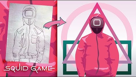 Squid Game Tutorial Vector Artwork | SpeedArt Adobe Illustrator