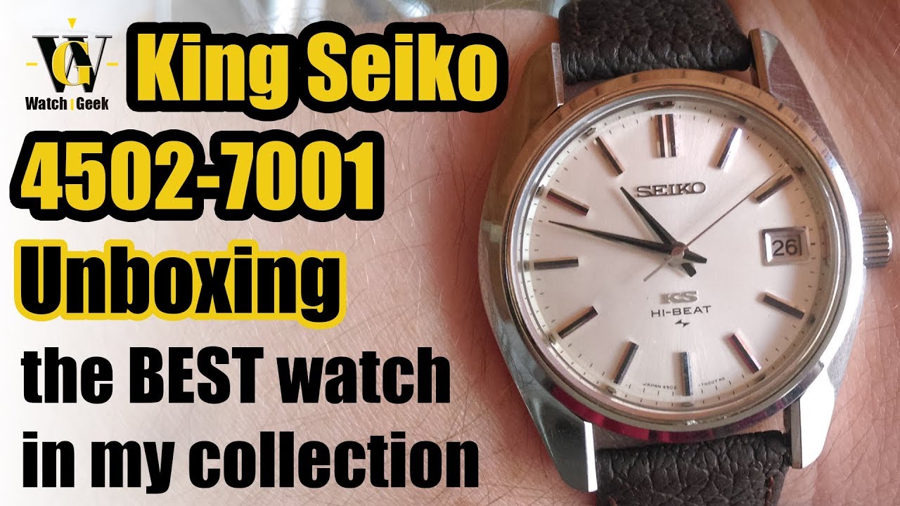 King Seiko 4502-7001 Unboxing - YouTube