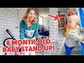 BABY STANDS UP! (8 months old)