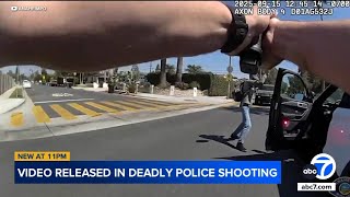 Bodycam video shows fatal police shooting of suspect near Anaheim elementary school