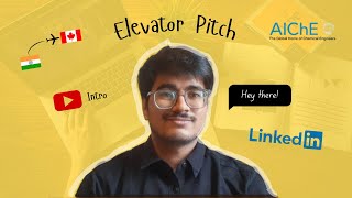 My first ever ELEVATOR PITCH  | Youtube Introduction | LinkedIn | Canada