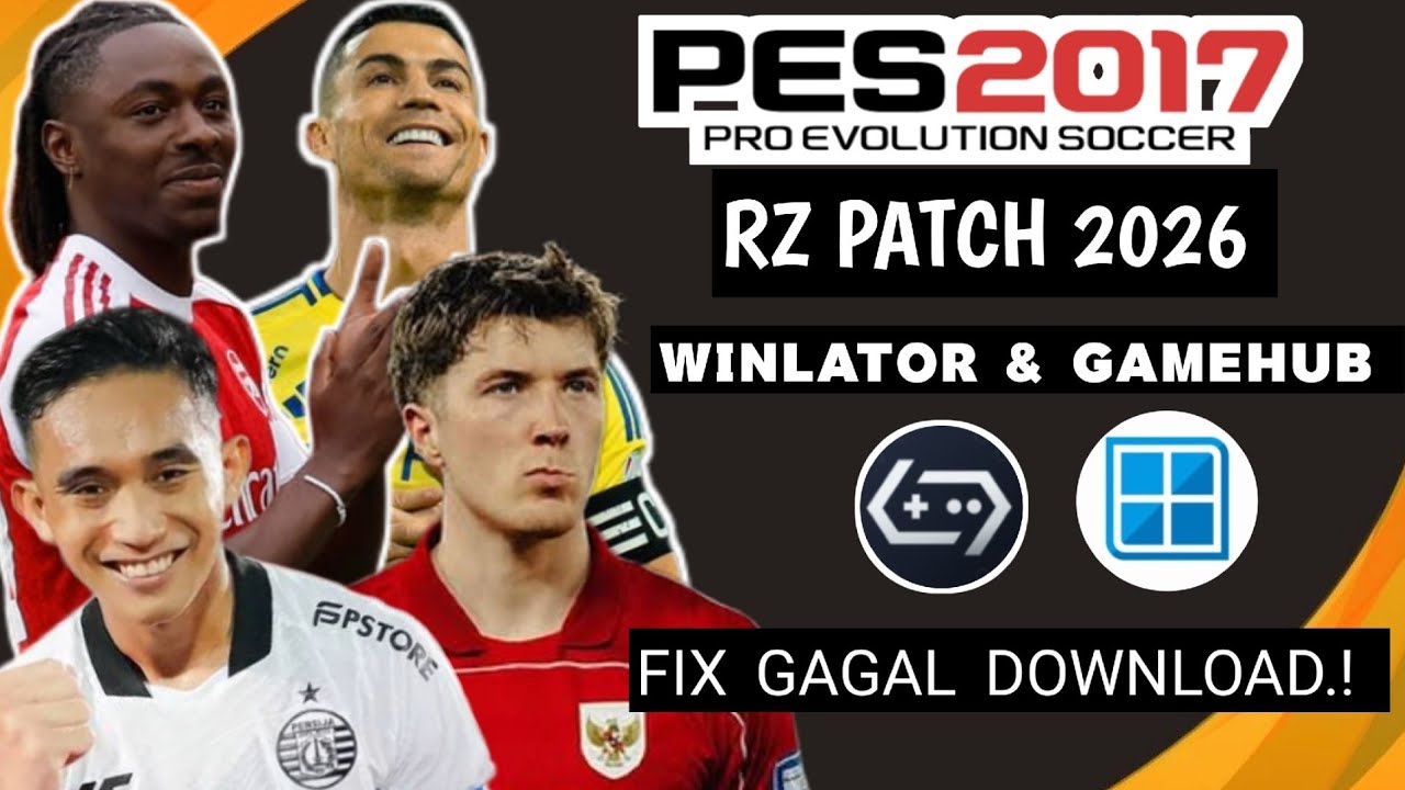 PES 2017 Patch 2026 on Android | Winlator & Game Hub RZ Patch Full Tutorial