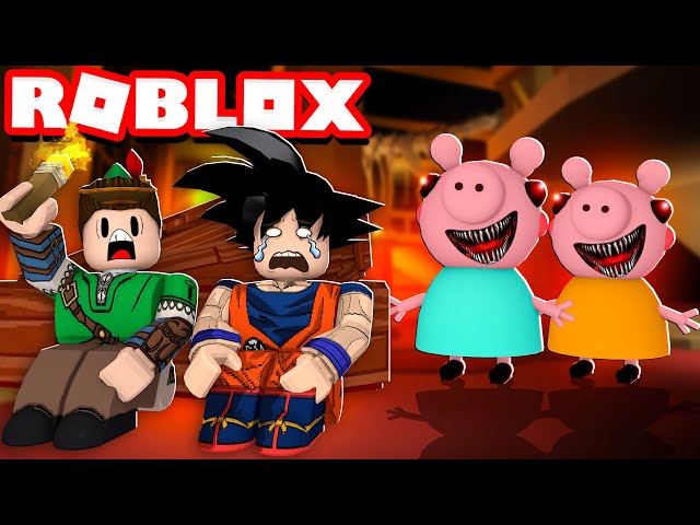 Roblox jogando Piggy!!! Dessa vez eu fui o Papai Pig!!! Será que venci?!! 