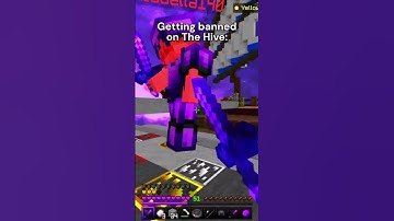 Getting BANNED From The Hive... #minecraft #minecraftshorts #bannedforcheating #live #viralvideo