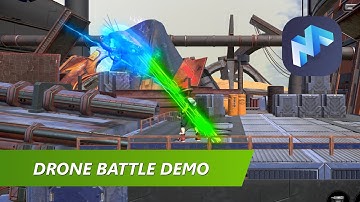 Amazing Drone Battle from Hard Landing DEMO | MANU #NoCode Video Game Maker
