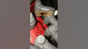 Check distributor rotor phase on Big Block Chevy had to cut a hole in cap and use adjustable rotor