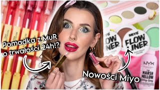 Sprawdzam drogeryjne nowości!- Pomadka 24h, Nowości Miyo, MuR, NYX, Pixi Beauty🫠