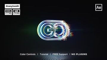 Glitch Logo Reveal ( After Effects Template ) ★ AE Templates