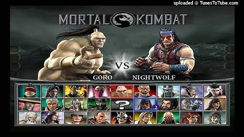 Mortal Kombat Deception Character Select Screen Music
