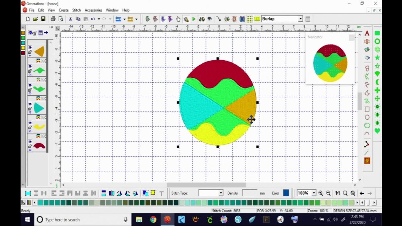 Embroidery Digitizing Divide With A Curve Video 16 Of 21 YouTube