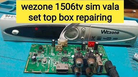 Wezone 8007 sim wala set top box red light problem #1506TVredlightproblemsolution