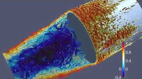Supersonic turbulent wake flow