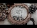 Antique ceramic plate ♡♡♡Decoupage tutorial