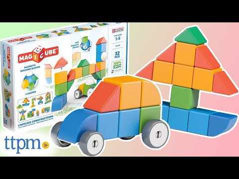 Magicube Magnetic Building Blocks 32 Piece Bundle Set from Geomag Review 2021 | STEM Toys | TTPM