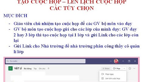 HUONG DAN TUY CHON CUOC HOP MICROSOFT TEAMS