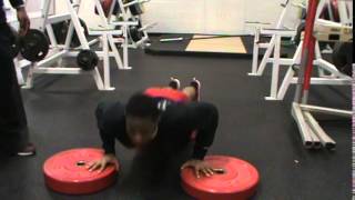 Explosive plate pushups