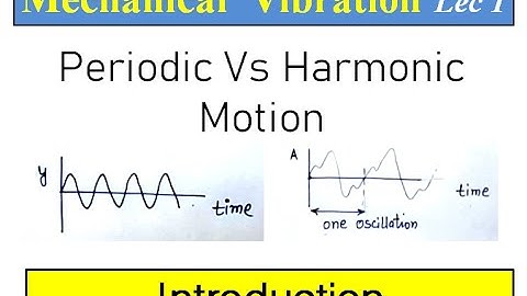 Mechanical Vibration || Lecture 1|| Introduction of oscillating system #AshishPurohit