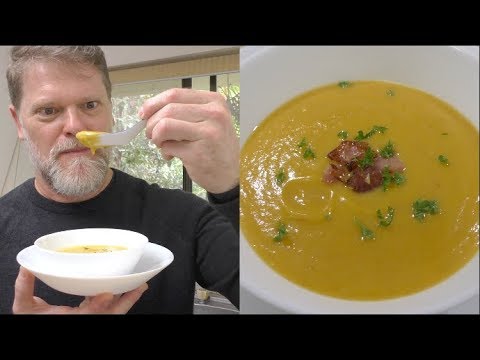 Video: Creamy Pumpkin Soup With Bacon