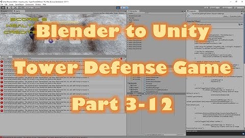 Blender to Unity 3d Tower Defense Game - 3-12 -  Drag and Drop in Unity