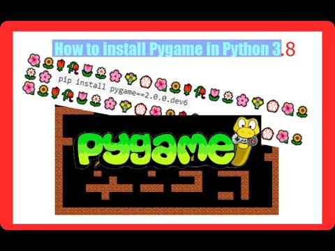 How to install pygame in Python 3.8