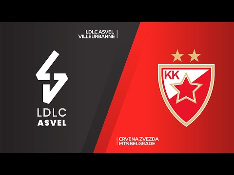 LDLC ASVEL Vileurbanne – Crvena Zvezda mts Belgrade Highlights | EuroLeague, RS Round 18