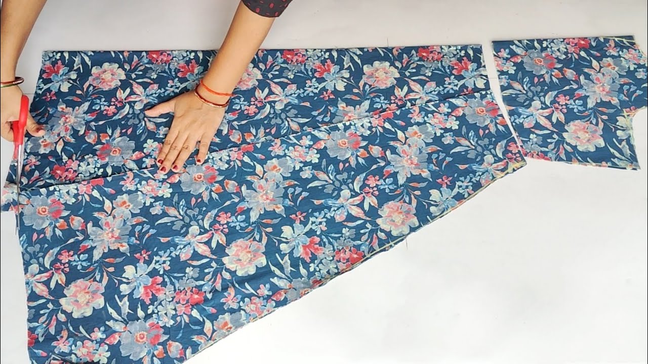 सिर्फ 2.5 Mtr कपड़े में घेर दार कुर्ती | Flared Kurti cutting Only in 2.5 Mtr | Kurti Cutting