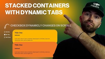 MODERN DYNAMIC TABS for STACKING CONTAINERS ON SCROLL - Elementor WordPress Flexbox Tutorial