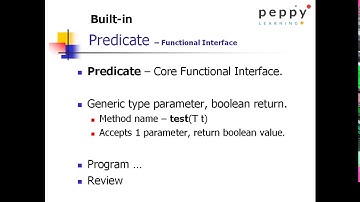 Predicate  -  Builtin Functional Interface